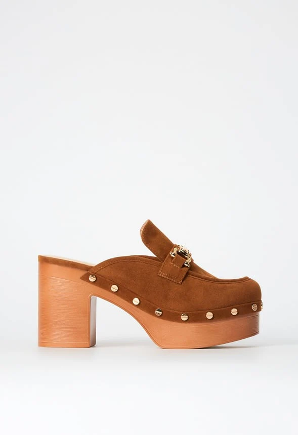 Greta Block Heel Clog Mule - Image 3