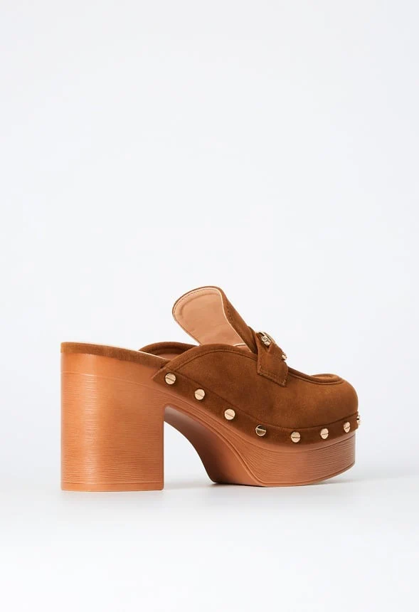 Greta Block Heel Clog Mule - Image 4