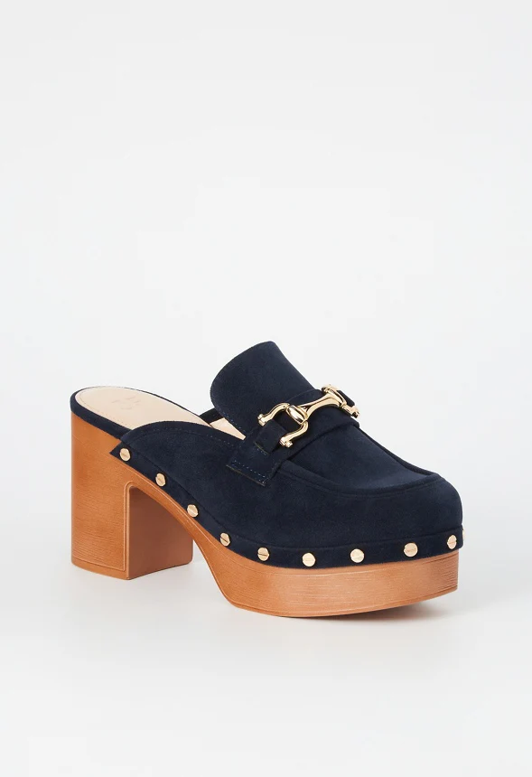 Greta Block Heel Clog Mule - Image 2