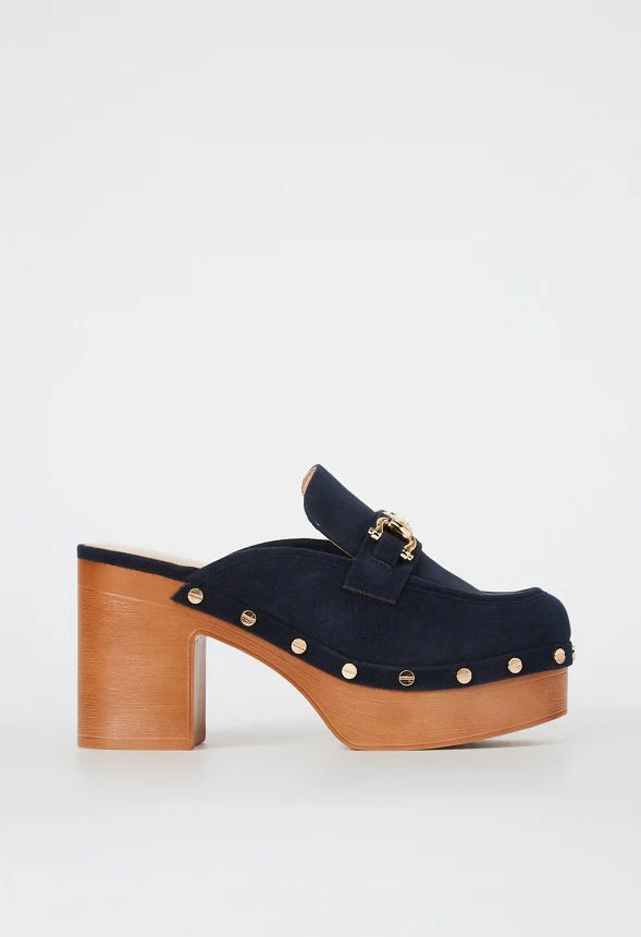 Greta Block Heel Clog Mule - Image 3