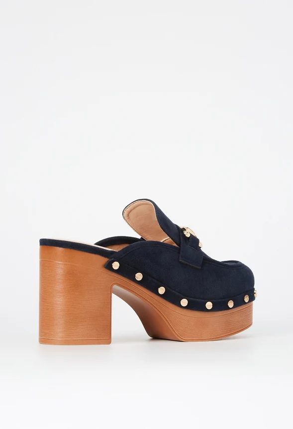 Greta Block Heel Clog Mule - Image 4