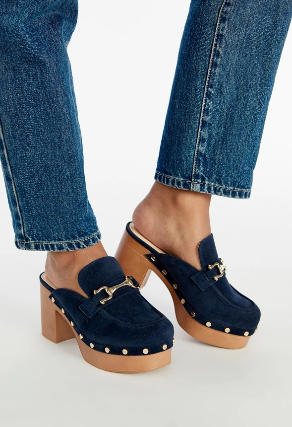 Greta Block Heel Clog Mule - Image 7