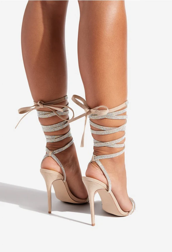 Gwyneira Lace-Up Heeled Sandal - Image 4