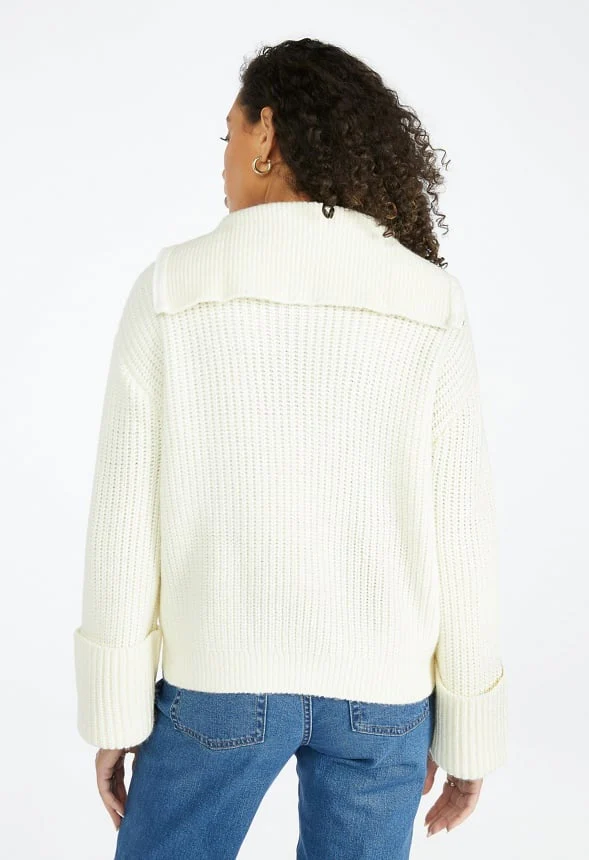 Half Zip Cozy Sweater - Image 2