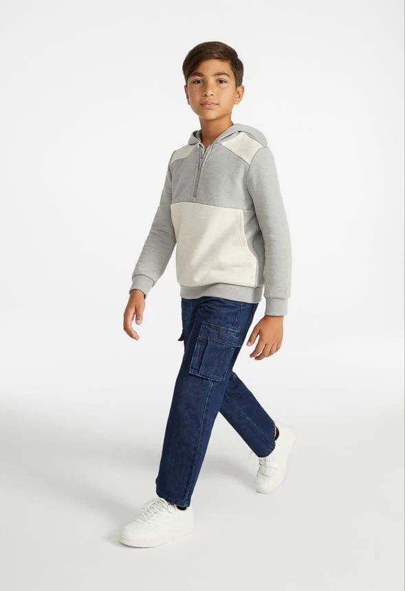 Half Zip Oversized Hoodie - Image 2