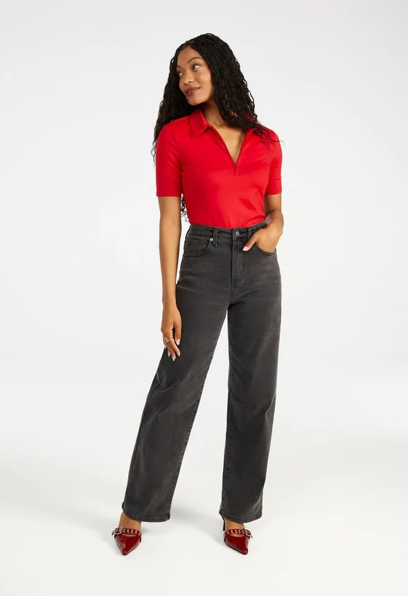 Half Zip Polo Shirt - Image 4