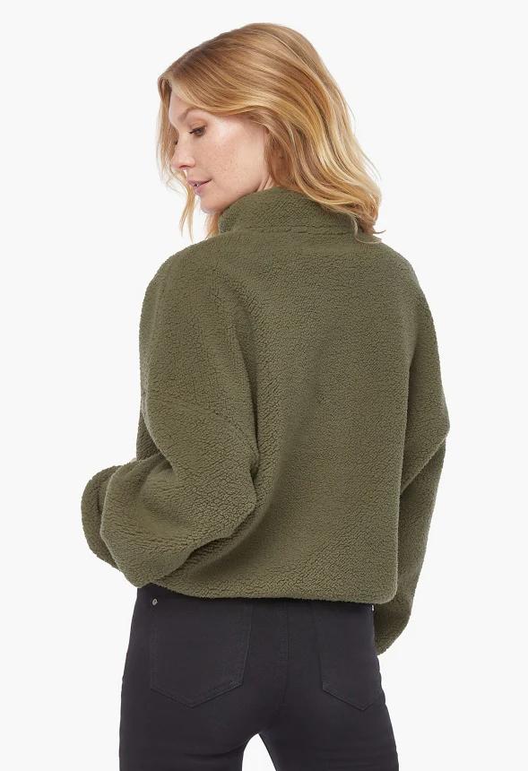 Half Zip Pullover Fleece Jacket - Image 2