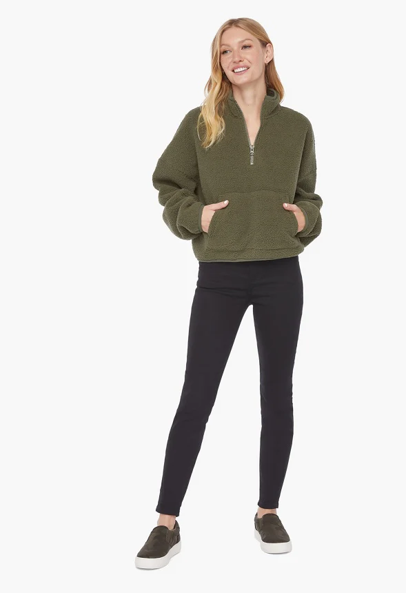Half Zip Pullover Fleece Jacket - Image 3