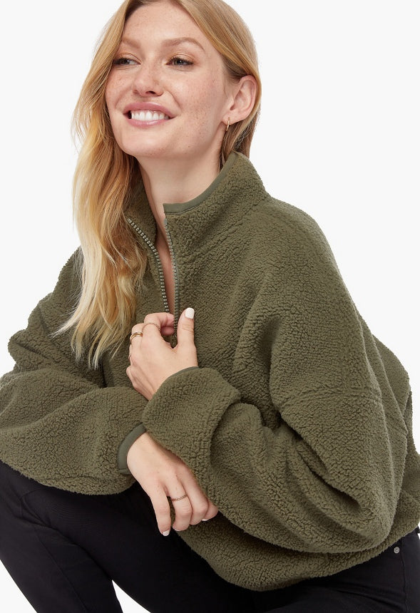 Half Zip Pullover Fleece Jacket - Image 4