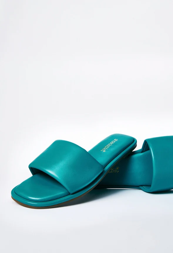 Halle Flat Slide Sandal - Image 9