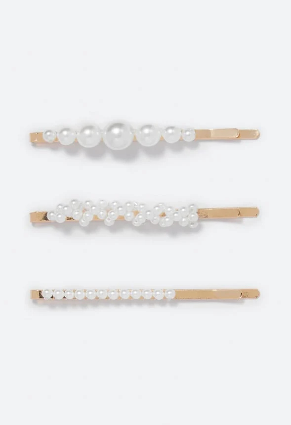 Halle Pearl Hair Slides - Image 2