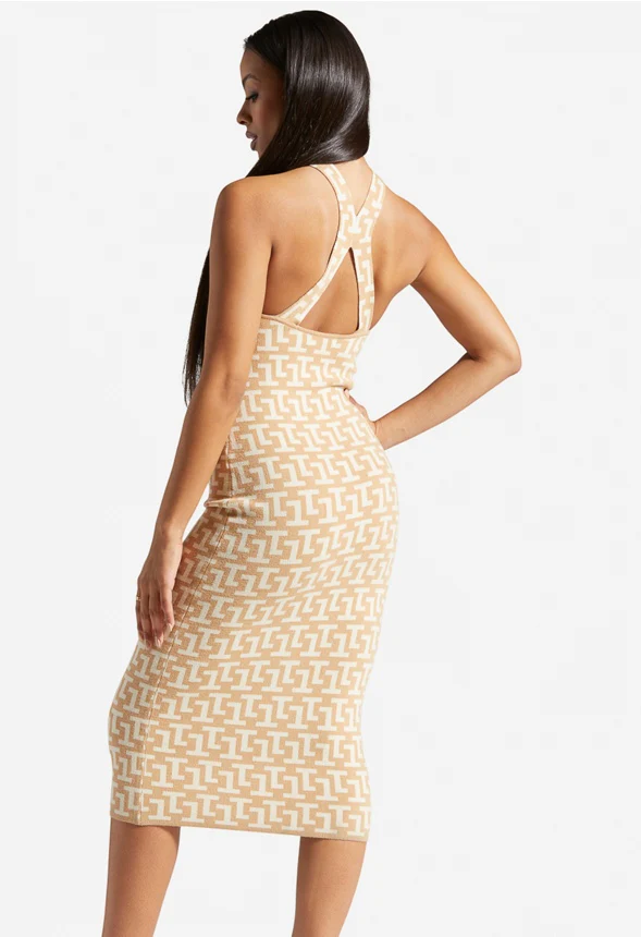 Halter Midi Sweater Dress - Image 2