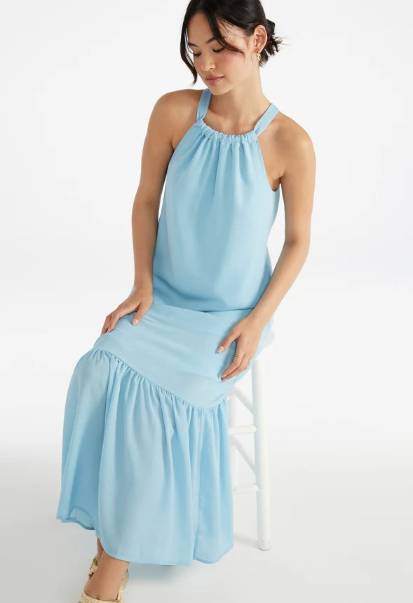Halter Vacation Maxi Dress - Image 3