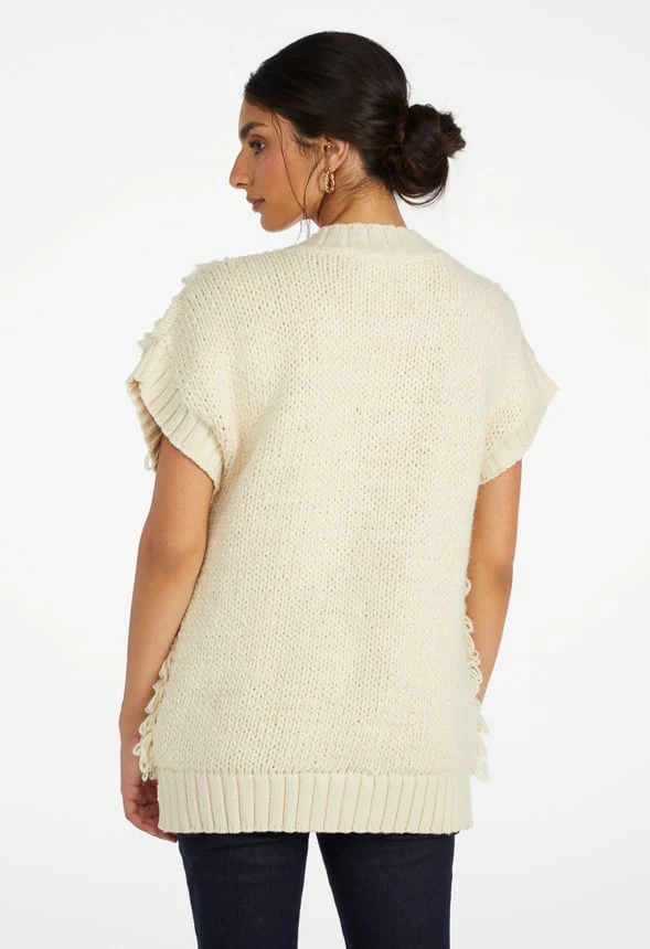 Handloop Tunic Vest Cardigan - Image 2