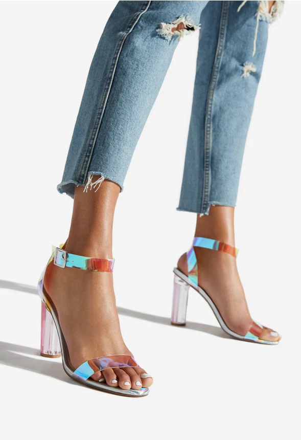 Hanna Transparent Heeled Sandal - Image 2