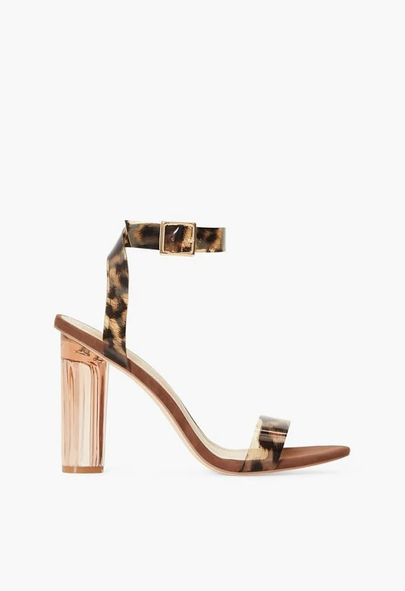 Hanna Transparent Heeled Sandal