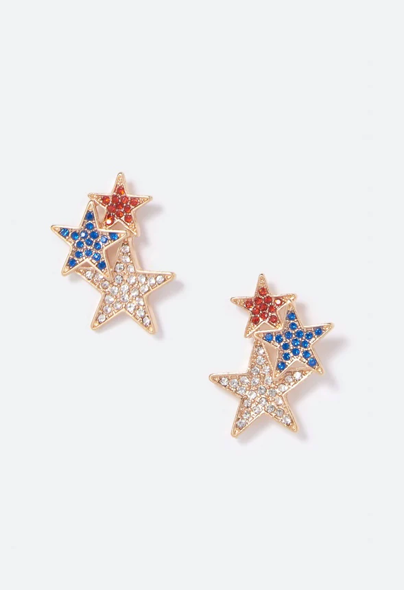 Harper Graduating Stars Stud Earrings - Image 2