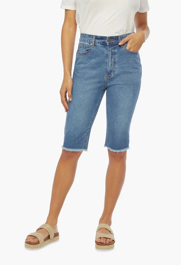 Harper Bermuda Denim Shorts - Image 2