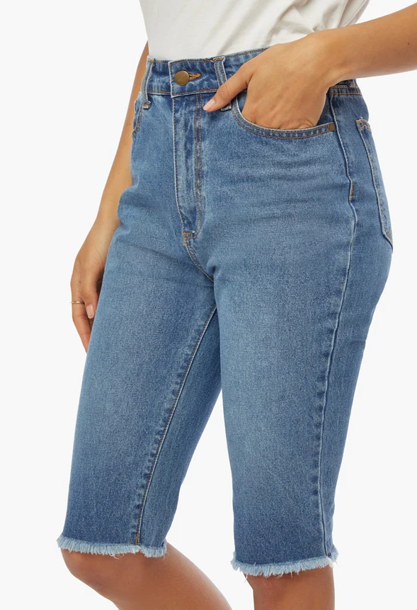 Harper Bermuda Denim Shorts - Image 4