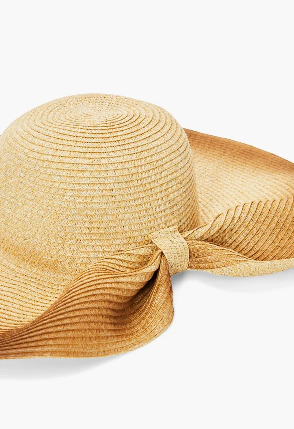 Hidden Bow Straw Hat - Image 3