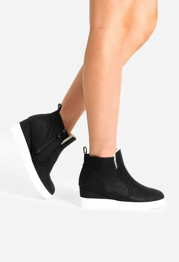 Hidden Heel Platform Wedge Boot - Image 2