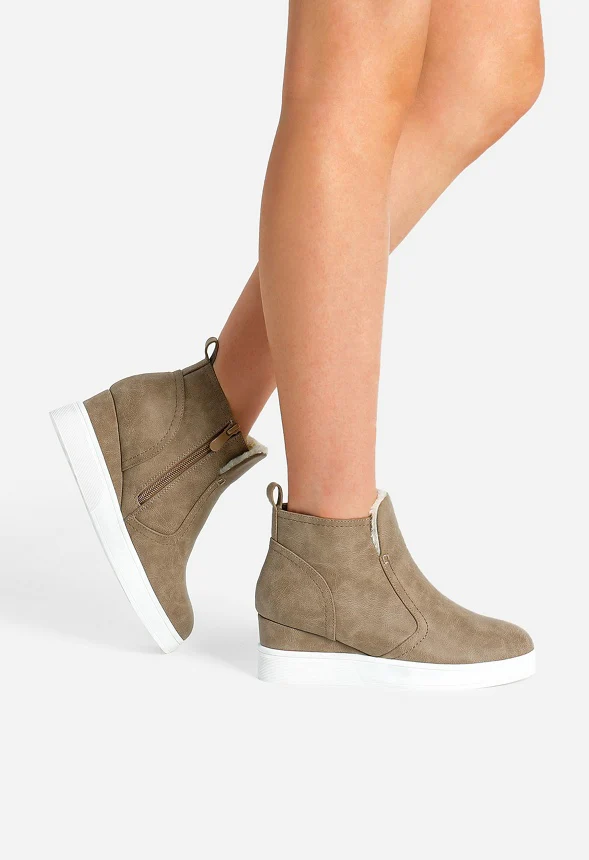 Hidden Heel Platform Wedge Boot - Image 2
