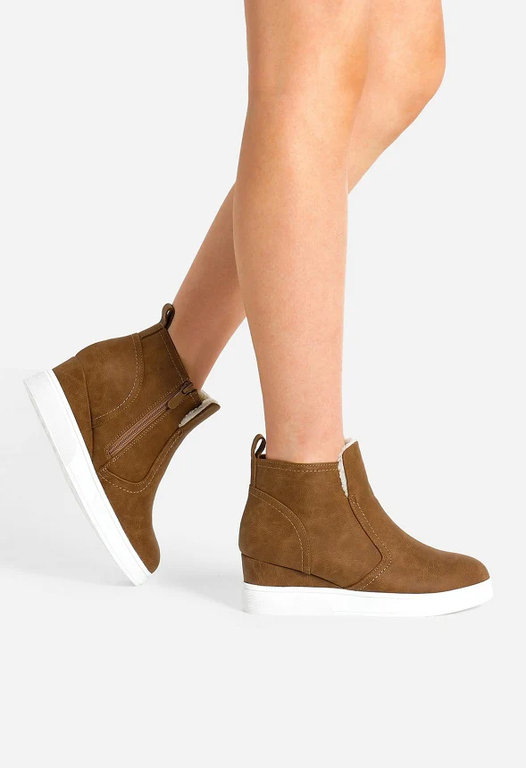 Hidden Heel Platform Wedge Boot - Image 2