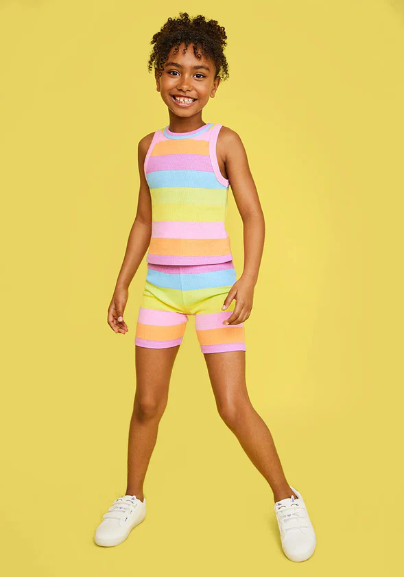 High Neck Stripe Tank - Image 3
