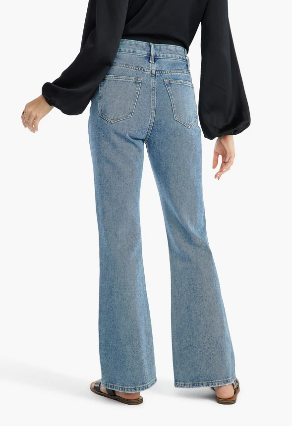 Parker High Rise 70's Flare Jeans - Image 2