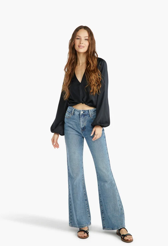 Parker High Rise 70's Flare Jeans - Image 3