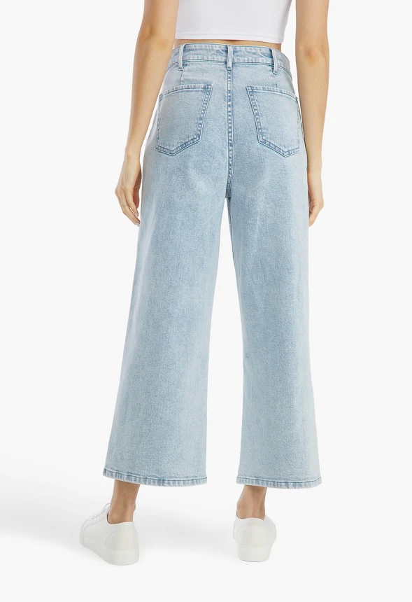 Diana High Rise Crop Flare Jeans - Image 2