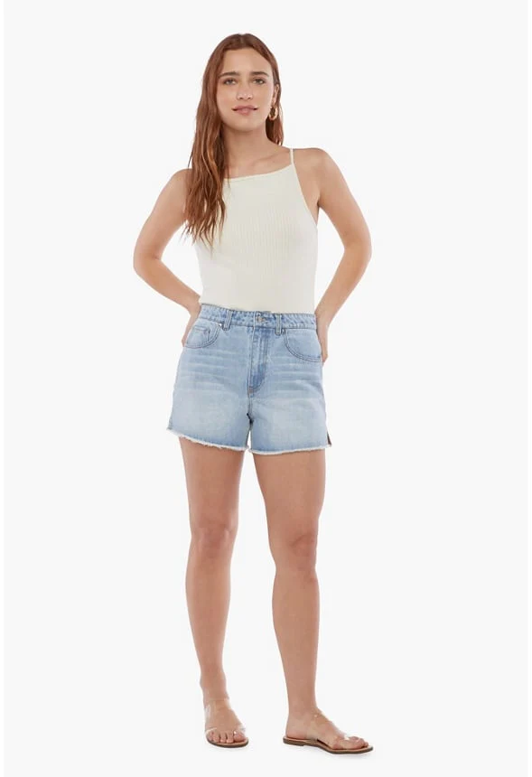 Maggie High Rise Denim Shorts - Image 3