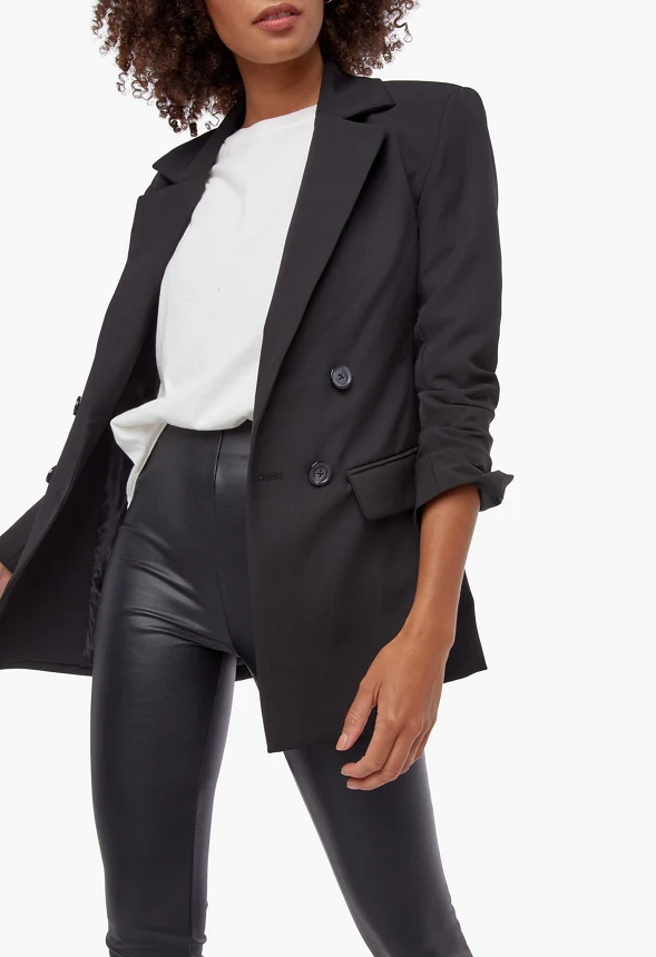 High Rise Faux Leather Leggings - Image 4
