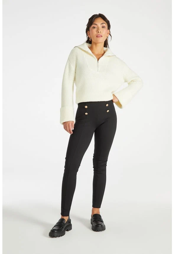 High Rise Ponte Pants - Image 6