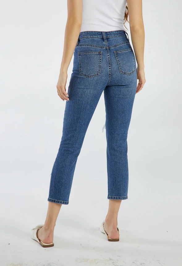 Charlie High Rise Slim Cropped Jeans - Image 2