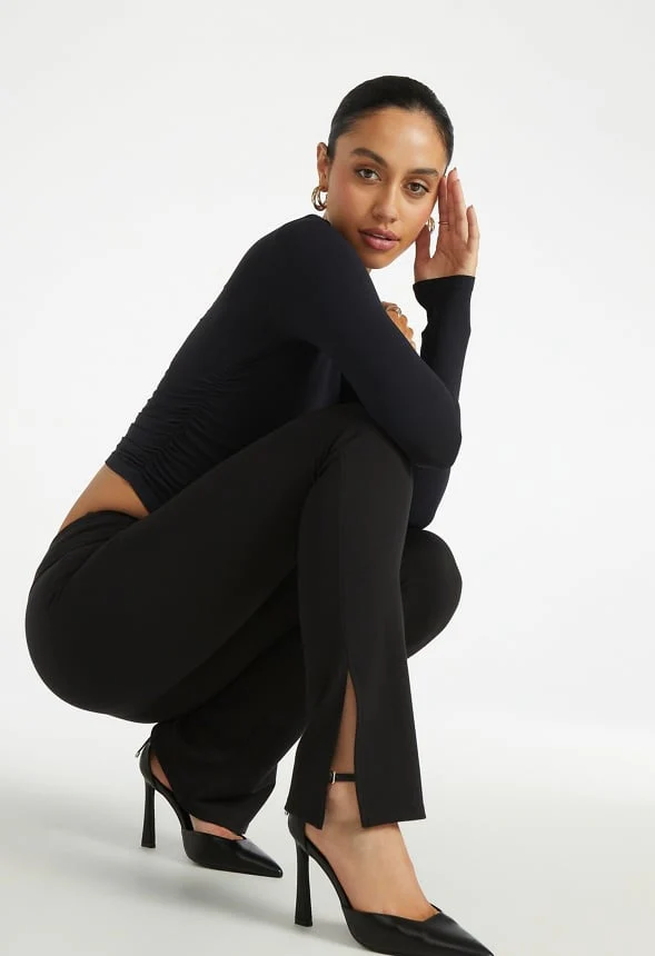 High Rise Tummy Tamer Flared Leggings - Image 3