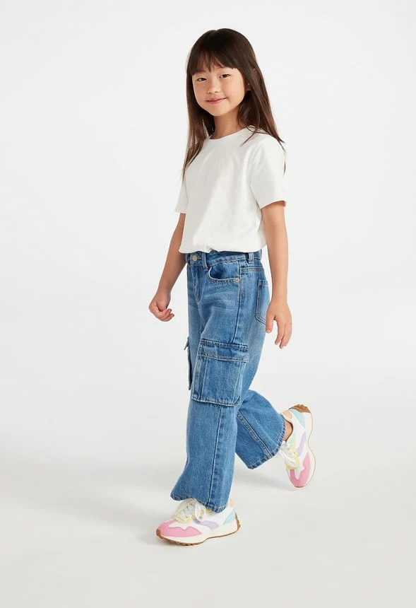 High Rise Wide Leg Cargo Denim - Image 5