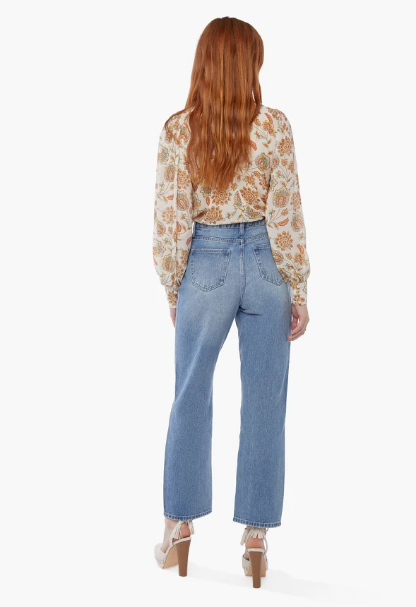 High-Waisted 90's Straight Jeans - Image 3