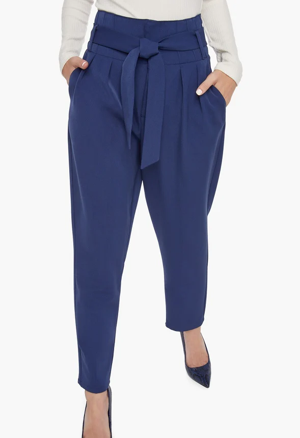 High-Waisted Carrot Trousers - Image 4
