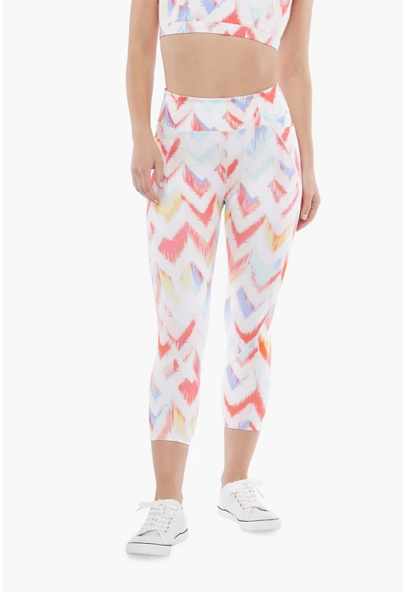 High-Waisted Cropped Pocket Active Leggings - Image 2