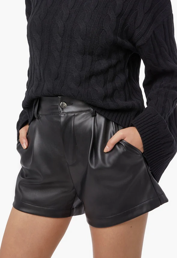 High-Waisted Flared Shorts - Image 4