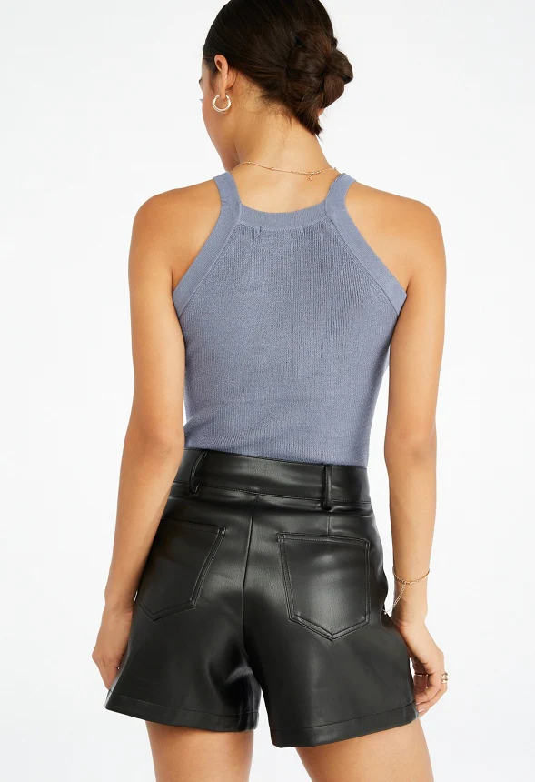 High-Waisted Flared Shorts - Image 2
