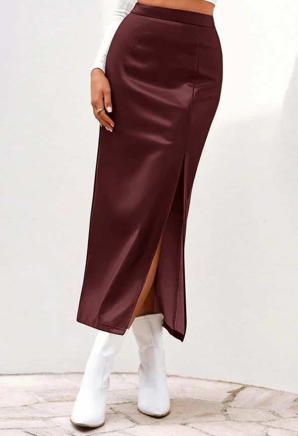 High Waisted Pencil Skirt - Image 2