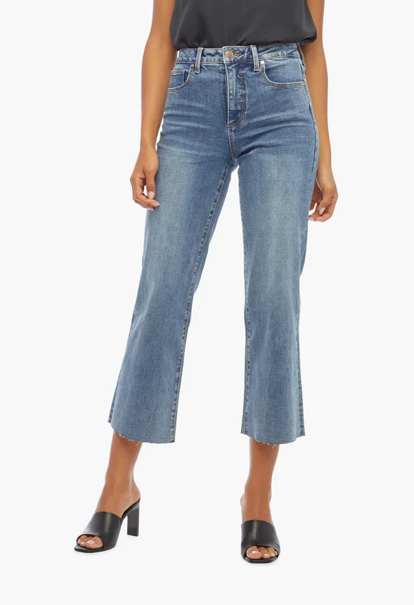 High-Waisted Stella Wide Leg Crop Jeans - Image 2