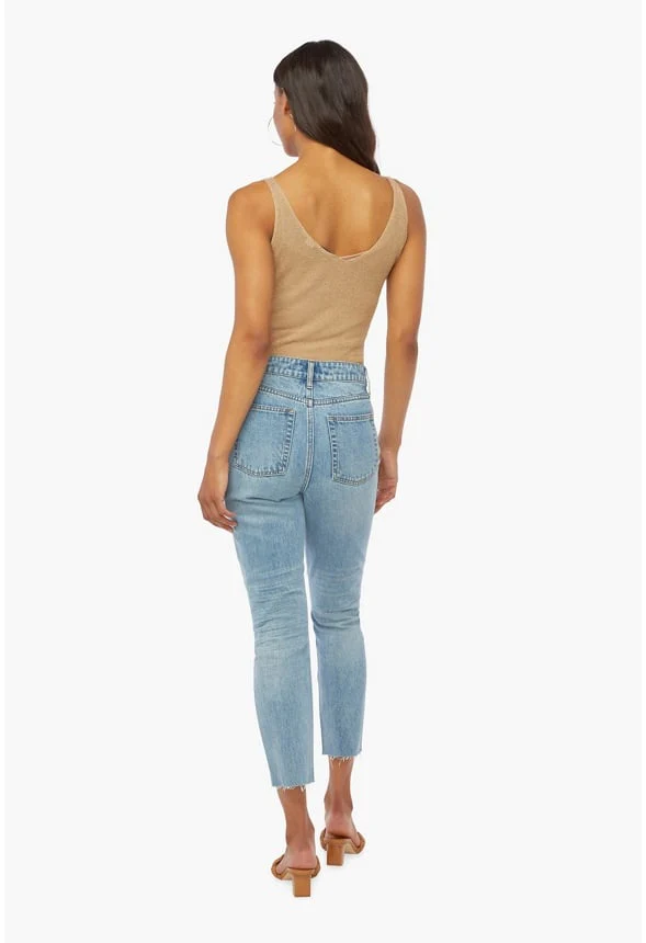 High-Waisted Vintage Straight Jeans - Image 3
