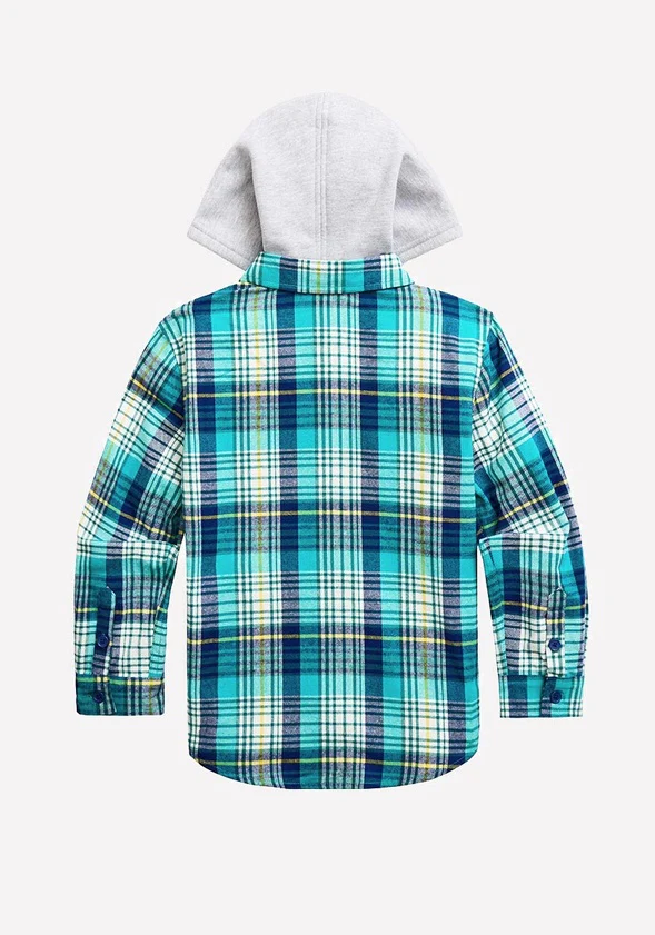 Hooded Flannel Shirt - Image 3