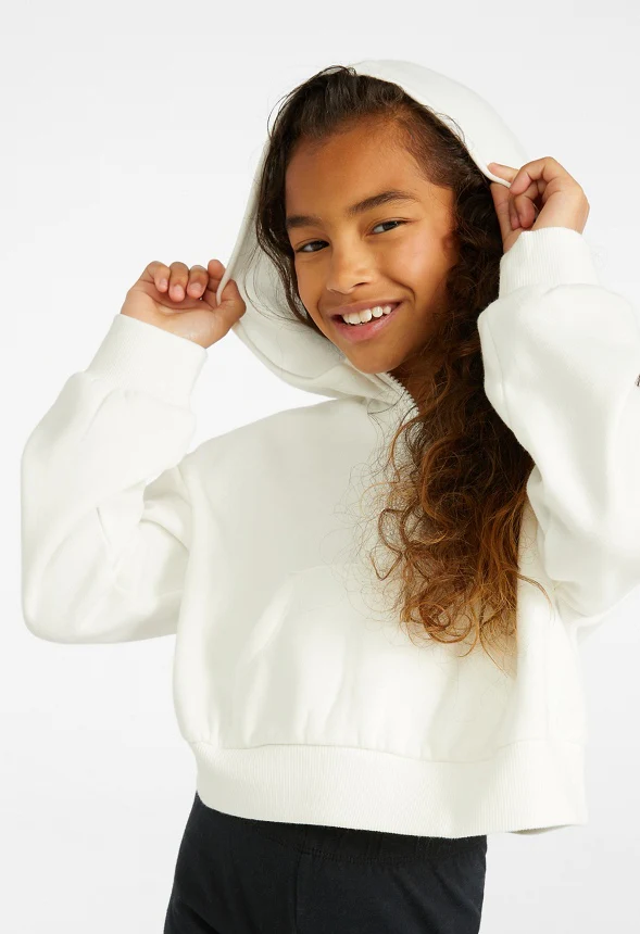 Hooded Half Zip Cropped Sweatshirt - Image 6