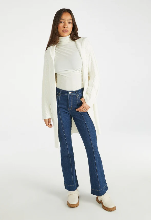Hooded Sweater Cardigan - Image 5