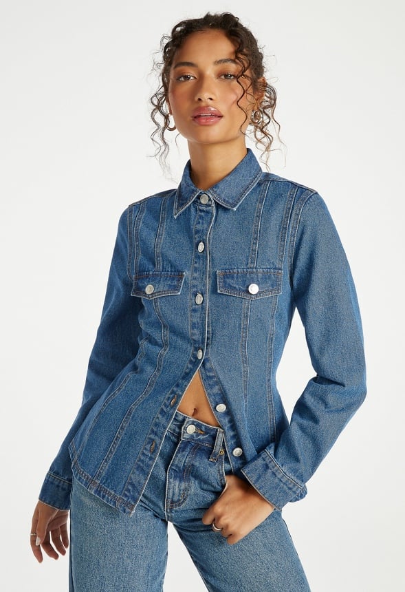 Denim Hourglass Shirt - Image 2