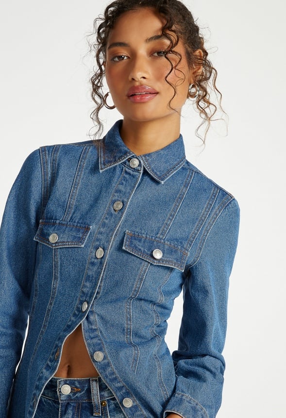 Denim Hourglass Shirt - Image 4